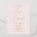 Search for feminine wedding invitations Blush