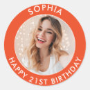 Search for happy 21st birthday stickers Modern