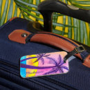 Search for palm tree luggage tags Pastel