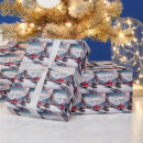 Search for holiday train wrapping paper Snow