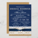 Search for burlap lace bridal shower invitations Boho
