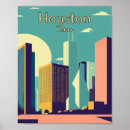 Search for vintage houston posters Illustration