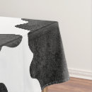 Search for cow tablecloths Black and white