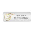 Search for monogram f return address labels Letter