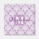 Search for damask monogram magnets Purple