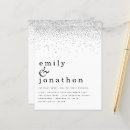 Search for border in white silver invitations Glam