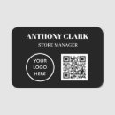 Search for magnetic logo name tags Small business