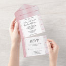 Search for pink ribbon wedding invitations Chic
