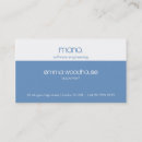 Search for simple one sided business cards White