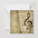 Search for music instruments note cards Vintage
