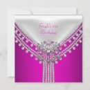 Search for white diamond birthday invitations Party