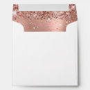 Search for metallic wedding envelopes Rose gold
