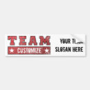 Search for red sports bumper stickers Team