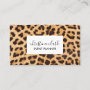 Search for leopard print business cards Girly