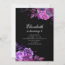 Search for black and purple invitations Flowers