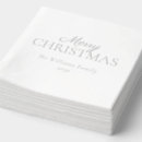 Search for elegant christmas napkins Typography
