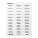 Search for plain white return address labels Black and white