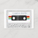 Search for music industry business cards Cassette