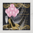 Search for 45th and invitations Black and gold