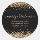Search for black and gold address stickers Glitter