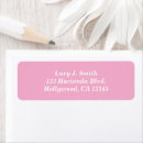 Search for light pink return address labels Girly