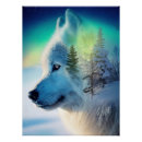 Search for arctic wolf posters Northern lights