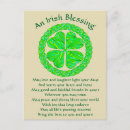 Search for celtic blessing postcards Clover