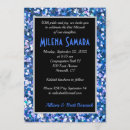 Search for confetti bar bat mitzvah invitations Silver