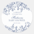 Search for white and blue baby shower stickers For her