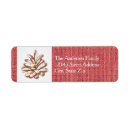 Search for pinecones return address labels Red