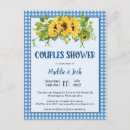 Search for sunflower couples shower invitations Rustic