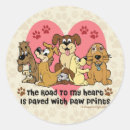 Search for pink paw stickers Pawprints