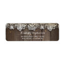Search for wood and lace return address labels Wooden