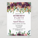 Search for floral retirement party invitations Watercolor