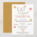 Search for leaves thanksgiving invitations Thankful