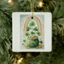 Search for shamrock christmas tree decorations Irish