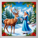 Search for christmas scene posters Deer