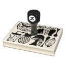 Search for food rubber stamps Retro