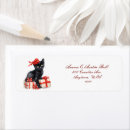 Search for black dress return address labels Red
