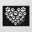 Search for paw print heart postcards Veterinarian