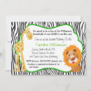 Search for lion baby girl shower invitations Giraffe