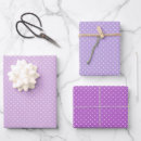 Search for purple and white wrapping paper Polka dots