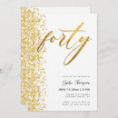 Search for geometric 40th birthday invitations Simple
