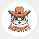 Search for funny cartoon cat stickers Meow