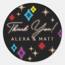 Search for neon stars stickers Black