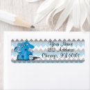 Search for gray blue return address labels Elephant