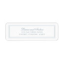 Search for blue wedding return address labels Elegant