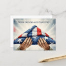 Search for thank you note to veterans Red white blue