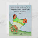Search for tree frog invitations Watercolor