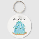 Search for wedding cake key rings Just married